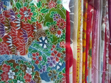 Load image into Gallery viewer, Red Silk Japanese fabric Set