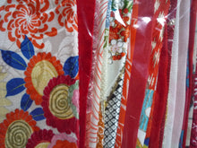Load image into Gallery viewer, Red Silk Japanese fabric Set