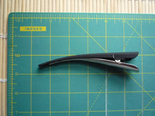 Load image into Gallery viewer, Solid Minimalist Simple Black Kimono Fabric Metal Long Hair Clip