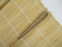 Load image into Gallery viewer, Brown Shibori Silk Kimono Hair Clip, 130mm Long Metal Ship from USA
