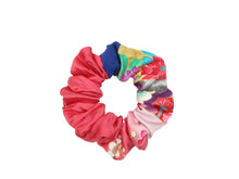 Load image into Gallery viewer, Silk Kimono Scrunchies, Japanese Gift Ship from USA, Pink Bold Statement
