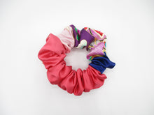 Load image into Gallery viewer, Silk Kimono Scrunchies, Japanese Gift Ship from USA, Pink Bold Statement
