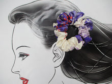 Load image into Gallery viewer, Eco Friendly Recycled Silk Kimono Scrunchies, Simple Kimono Hair Tie
