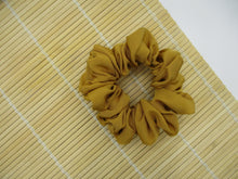 Load image into Gallery viewer, Upcycled Light Brown OOAK Unique Kimono Scrunchies, Ship from USA
