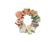 Load image into Gallery viewer, Floral Silk Kimono Scrunchies, Upcycled Hair Tie, Ship from USA
