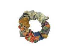 Load image into Gallery viewer, Wabi Sabi Vintage Silk Kimono Scrunchies, Ship from USA Upcycled Gift Idea
