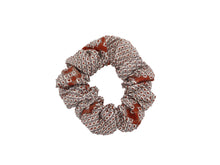 Load image into Gallery viewer, Silk Scrunchies, Brown Shibori Scrunchies, Ship from USA
