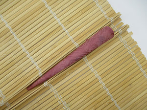 Simple Hair Clip, Ship from USA Silk Kimono Upcycled 130mm Purple