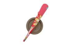 Load image into Gallery viewer, Pink Statement Japanese Silk Kimono Fabric Covered Alligator Kimono Hair Clip
