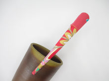 Load image into Gallery viewer, Pink Statement Japanese Silk Kimono Fabric Covered Alligator Kimono Hair Clip
