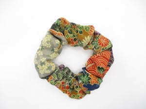 Wabi Sabi Vintage Silk Kimono Scrunchies, Ship from USA Upcycled Gift Idea