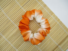 Load image into Gallery viewer, Silk Scrunchy, Simple Kimono Hair Tie Ship from USA Cream Orange
