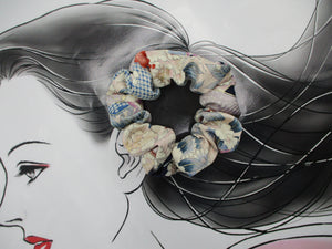 Vintage Silk Kimono Scrunchie Upcycled Eco Friendly Gift Idea