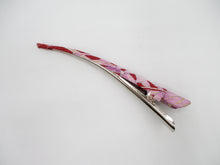 Load image into Gallery viewer, Purple Pink Floral Japanese Silk Kimono Hair Clip, Ship from USA
