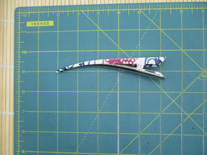 Katazome Silk Recycled Kimono Hair Clip, Japanese Gift Idea