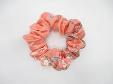 Load image into Gallery viewer, Pink Kawaii Floral Silk Kimono Scrunchies, Ship from USA
