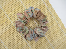 Load image into Gallery viewer, Vintage Kimono Chirimen Silk Scrunchy, Ship from USA Eco Friendly
