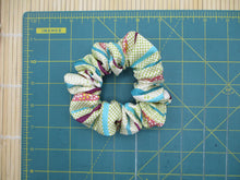 Load image into Gallery viewer, Silk Kimono Scrunchies, Japanese Fabric Hair Tie Elegant Pastel
