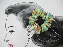 Load image into Gallery viewer, Silk Kimono Scrunchies, Japanese Fabric Hair Tie Elegant Pastel
