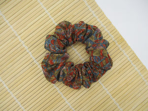 Silk Kimono Scrunchies, Ship from USA Handmade Gift Ship from USA