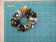 Load image into Gallery viewer, Colorful Floral Eco Friendly Silk Kimono Scrunchies Elegant Upcycled

