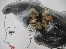 Load image into Gallery viewer, Vintage Silk Kimono Scrunchies, Ship from USA Hair Tie
