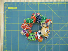 Load image into Gallery viewer, Vintage Kimono Chirimen Silk Scrunchy, Ship from USA Eco Friendly
