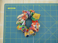 Load image into Gallery viewer, Vintage Kimono Chirimen Silk Scrunchy, Ship from USA Eco Friendly
