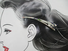 Load image into Gallery viewer, Floral Elegant Japanese Kimono Fabric Alligator Hair Clip Ship from USA
