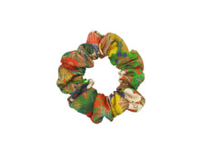 Load image into Gallery viewer, Vitamin Colors Silk Kimono Scrunchie, Upcycled Vintage Fabric Hair Tie
