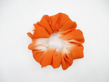 Load image into Gallery viewer, Orange Ombre Silk Kimono Scrunchies, Ship from USA
