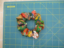 Load image into Gallery viewer, Vitamin Colors Silk Kimono Scrunchie, Upcycled Vintage Fabric Hair Tie
