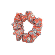 Load image into Gallery viewer, Kimono Scrunchie, Silk Scrunchy, Ship from USA, Vintage Fabric Upcycled
