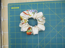 Load image into Gallery viewer, Elegant Floral Kimono Silk Scrunchies, Japanese Fabric
