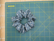 Load image into Gallery viewer, Light Blue Silk Kimono Scrunchies Japanese Fabric Handmade
