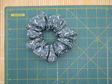 Load image into Gallery viewer, Light Blue Silk Kimono Scrunchies Japanese Fabric Handmade
