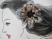 Load image into Gallery viewer, Vintage Silk Kimono Scrunchies, Ship from USA Eco Friendly Gift Floral
