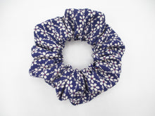 Load image into Gallery viewer, Purple Kawaii Silk Kimono Scrunchies, Japanese Vintage Fabric Hair Accessory
