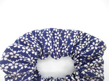 Load image into Gallery viewer, Purple Kawaii Silk Kimono Scrunchies, Japanese Vintage Fabric Hair Accessory
