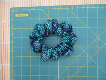 Load image into Gallery viewer, Japanese Fabric Ponytail Holder, Silk Kimono Vintage Upcycled Handmade Purple

