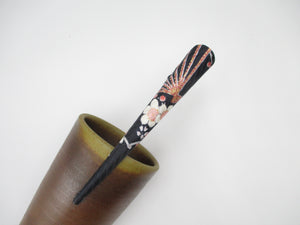 Japanese Kimono Hair Clip, Silk Fabric Long Clip, Ship from USA