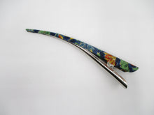 Load image into Gallery viewer, Colorful Statement Silk Fabric Simple Hair Slide, Kimono Accessory
