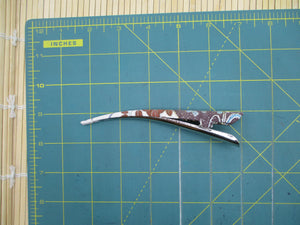 Eco Friendly Kimono Hair Clip, Long Metal Alligator Clip