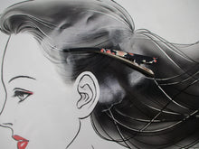 Load image into Gallery viewer, Japanese Kimono Hair Clip, Silk Fabric Long Clip, Ship from USA

