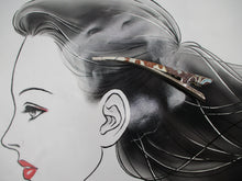 Load image into Gallery viewer, Eco Friendly Kimono Hair Clip, Long Metal Alligator Clip

