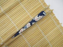 Load image into Gallery viewer, Pink Purple Blue Vintage Silk Kimono Silk Kimono Hair Clip, Ship from USA
