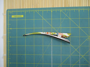 130mm 5 1/8 inch Long Kimono Clip, Minimalist Metal Alligator Clip