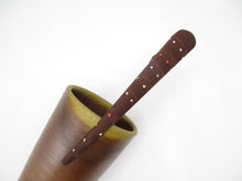 Load image into Gallery viewer, Minimalist Long Metal Kimono Hair Clip, Ship from USA, Upcycled Silk Fabric
