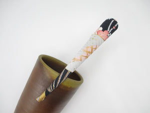 Japanese Silk Fabric Hair Claw, Kimono Clip
