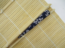 Load image into Gallery viewer, Navy Blue Butterfly Kimono Long Clip, Japanese Silk Fabric Upcycled 130mm 5 1/8 inch
